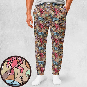 Mythical Creatures Stained Glass  Sweatpants