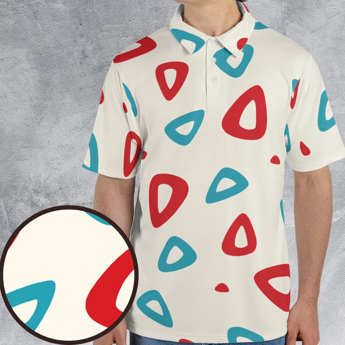 Togepi Pattern Pokemon AOP Men/Women Polo Shirt