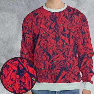 Gundam Camo Magenta Gundam All-over Print Sweatshirt