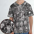 Horror Movie Assemblage Ghostface Xenomorph Pinhead Freddy Michael Myers Unisex Baseball Jersey