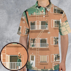 Rear Window AOP Men/Women Polo Shirt