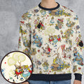 Alice In Wonderland Pattern All-over Print Sweatshirt
