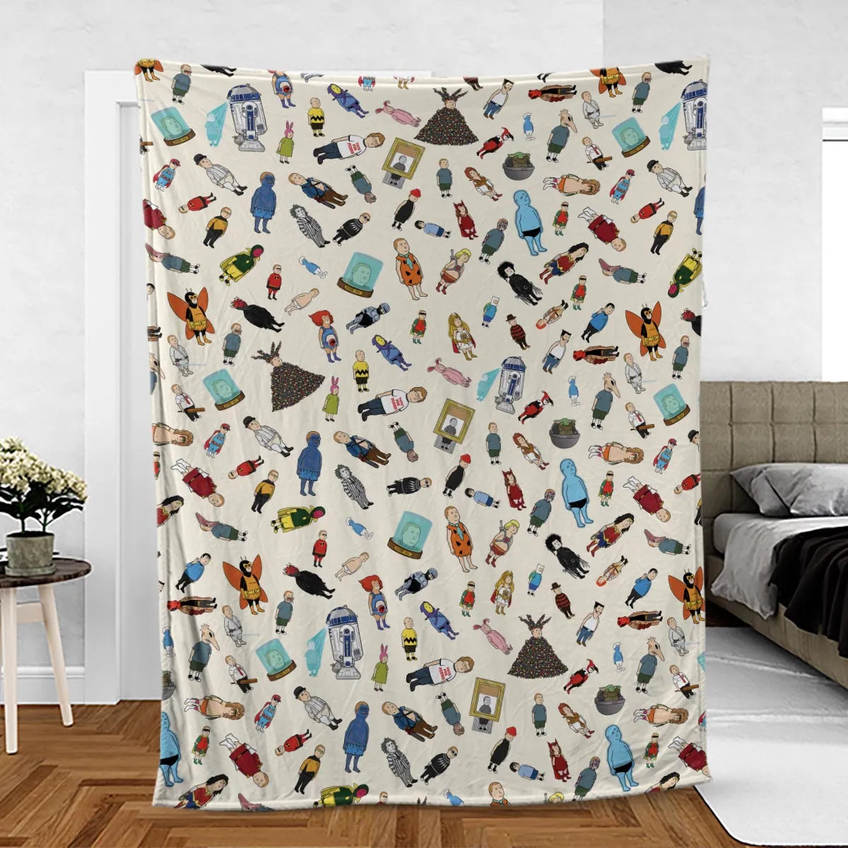 Bobby Hill King Of The Hill Pattern Fleece Blanket
