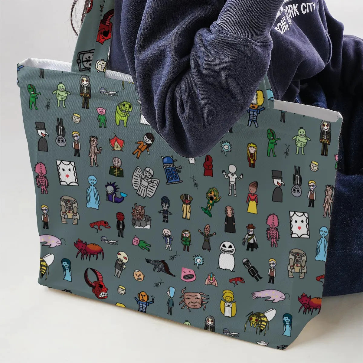 The Races of Doctor Who Large Tote Bag
