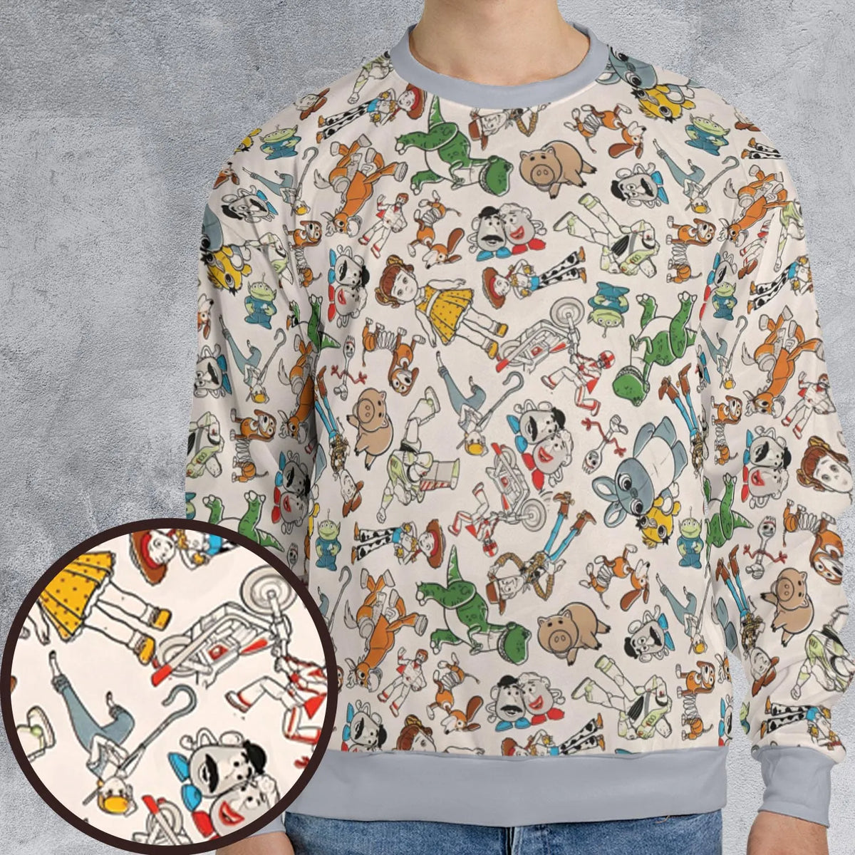 Toy Story Toss Pattern All-over Print Sweatshirt