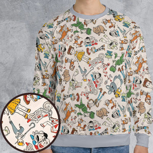 Toy Story Toss Pattern All-over Print Sweatshirt