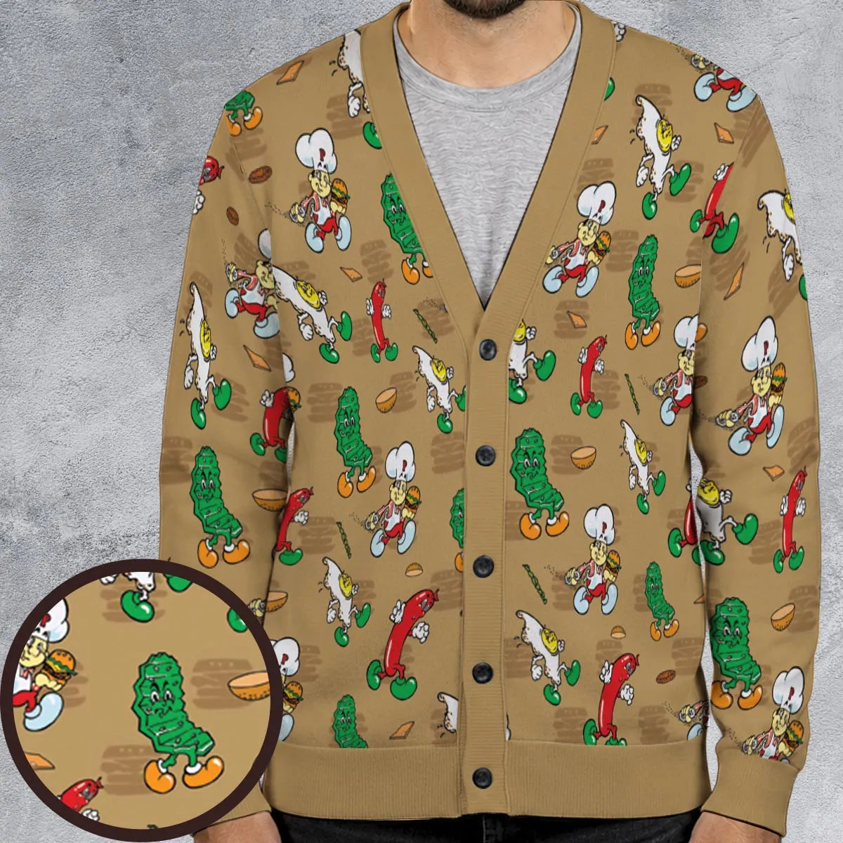 BurgerTime Arcade Cardigan