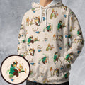 All-over Print Hoodie - 75AFKXTD -  - 1