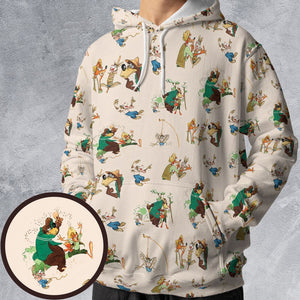 All-over Print Hoodie - 75AFKXTD -  - 1