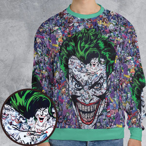 Joker The Most Favourite Characters Pattern All-over Print Sweatshirt