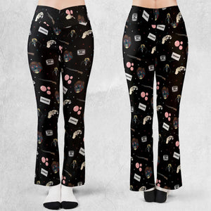 Consume They Live Patterns Flare Leggings