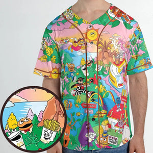 Foodland Mcdonaldland Unisex Baseball Jersey