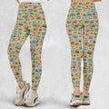 80s Playlist Pattern Legging
