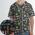 The TMNT Pixel Characters Unisex Baseball Jersey