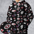 Vintage Poker Texas Hold’em All-over Print Hoodie
