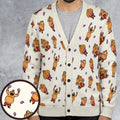 King Hippo Punch Out Cardigan