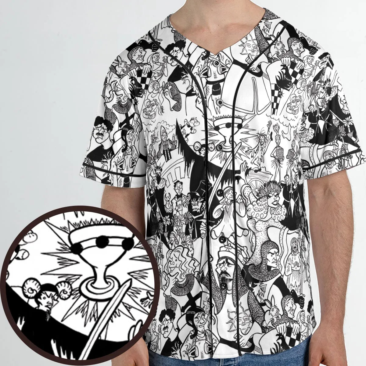Monty Python Madness Unisex Baseball Jersey