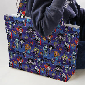 Tim Burton Movies Large Tote Bag