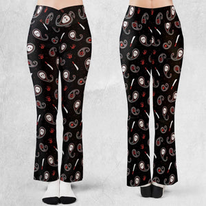Jason Voorhees Friday The 13th Pattern Flare Leggings