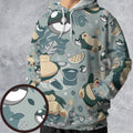 Summer Relax Snorlax Pokemon All-over Print Hoodie