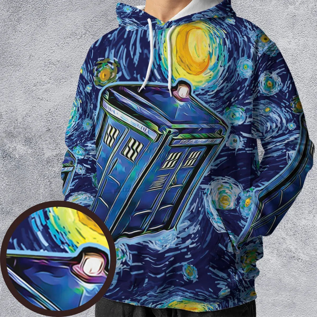 Tardis Starry Night Doctor Who All-over Print Hoodie