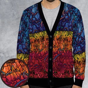 Stained Glass Cthulhu H.P Lovecraft Cardigan