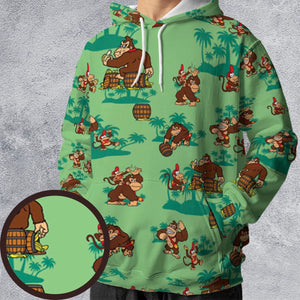 Donkey Kong & Diddy Kong All-over Print Hoodie