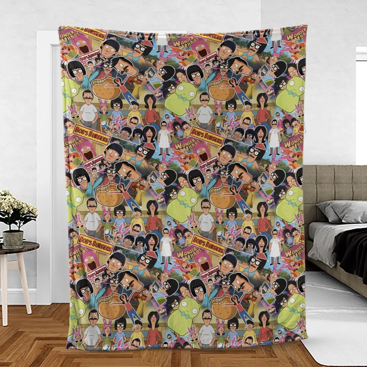 Bob's Burger Wonder Wharf Fleece Blanket