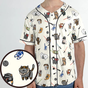 Star Wars Characters As Cats Unisex Baseball Jersey