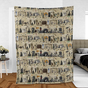 Bayeux Tapestry Monty Python Fleece Blanket