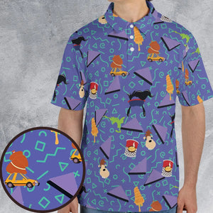90's Styled Goofy Movie AOP Men/Women Polo Shirt