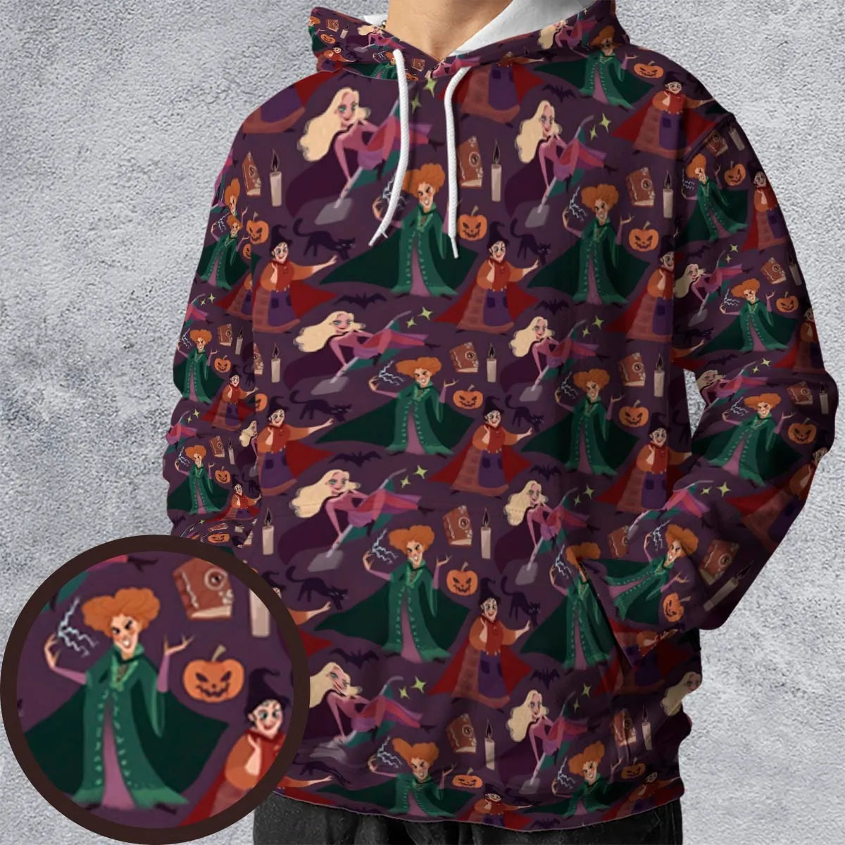 Sanderson Sisters Pattern All-over Print Hoodie