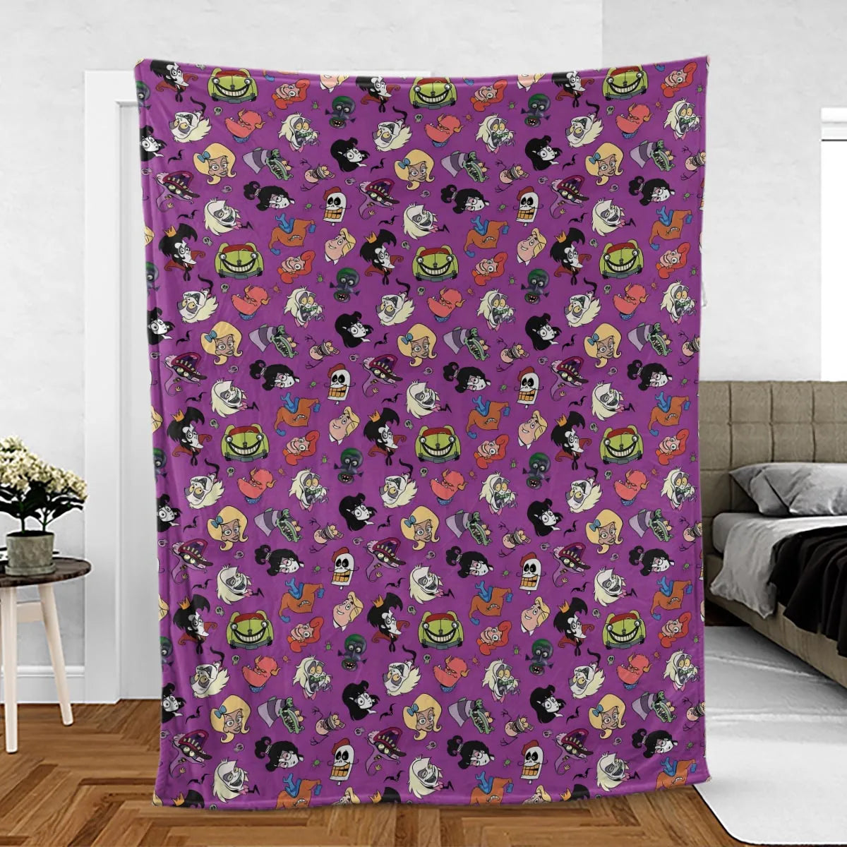 Beetlejuice Cartoon Vintage Fleece Blanket