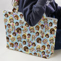 Retro TV The Brady Bunch Characters Large Tote Bag