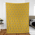 Homer Simpson Pattern Fleece Blanket