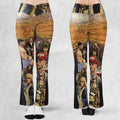 Forrest Gump's Journey Collage Flare Leggings