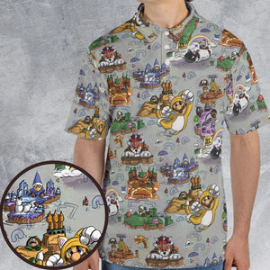 Mushroom World Super Mario Worlds AOP Men/Women Polo Shirt