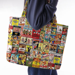 Vintage Comedy Film Posters Large Tote Bag