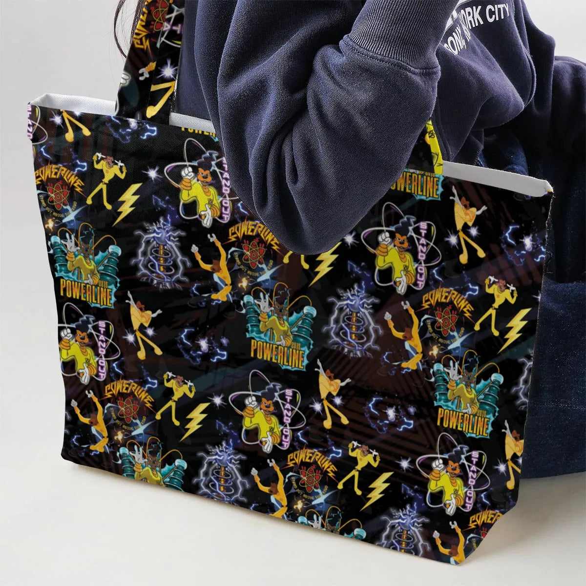Powerline Concert A Goofy Movie Large Tote Bag