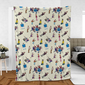 The New Adventures of Gilligan Pattern Fleece Blanket