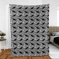 Nevermore The Raven Edgar Allan Poe Pattern Fleece Blanket