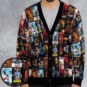 Action Icons 80s Action Movies Cardigan
