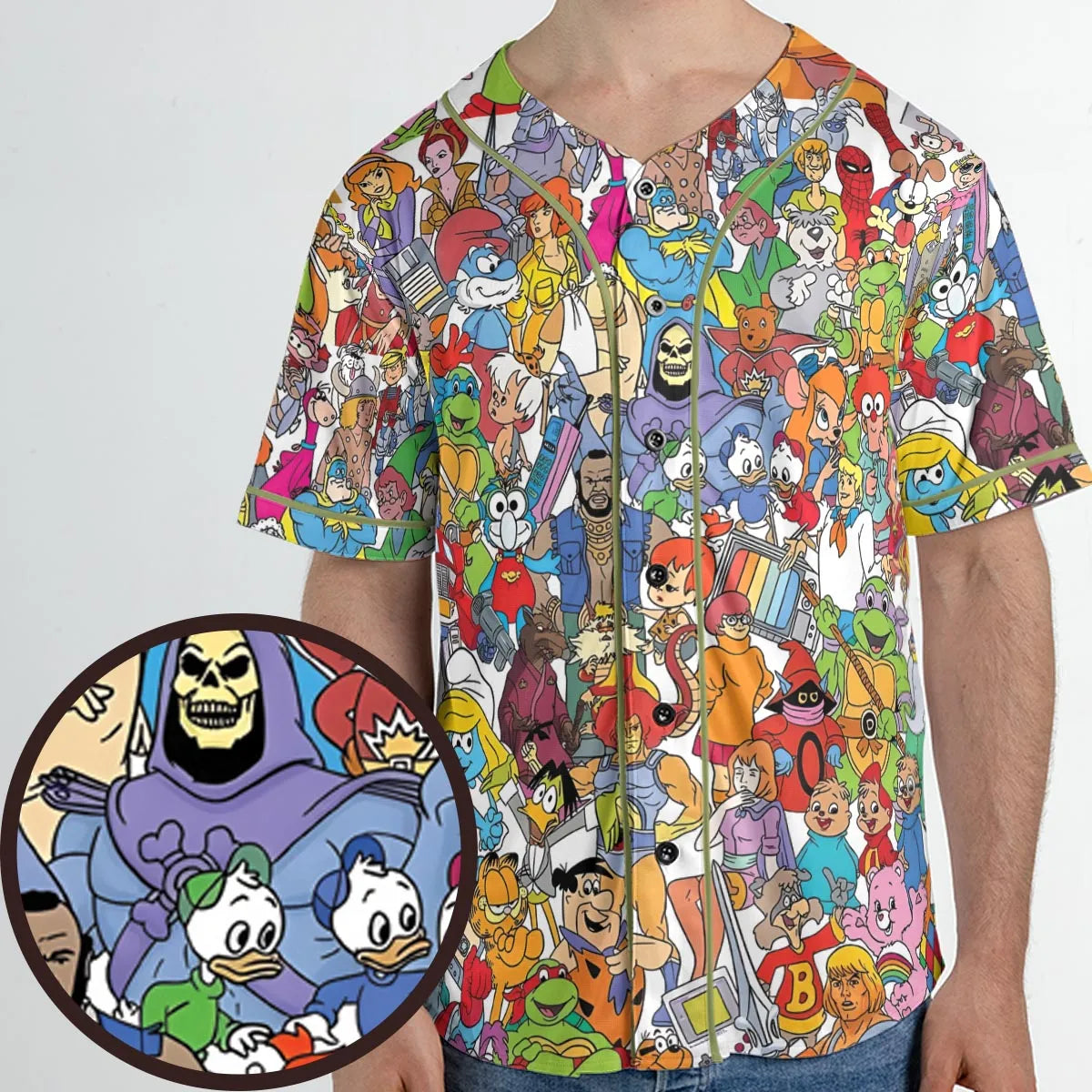 90s Cartoon Legends Unisex Baseball Jersey