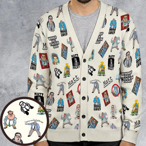 Chris Farley Matt Foley Motivational SNL Cardigan