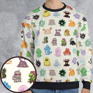 Cute Monsters H. P. Lovecraft All-over Print Sweatshirt