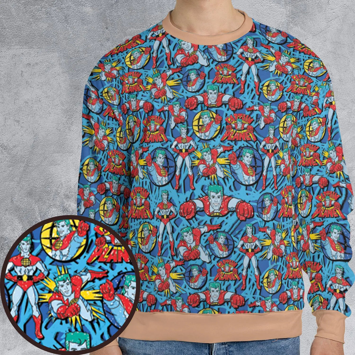 Hero of the Environment Captain Planet and the Planeteers All-over Print Sweatshirt