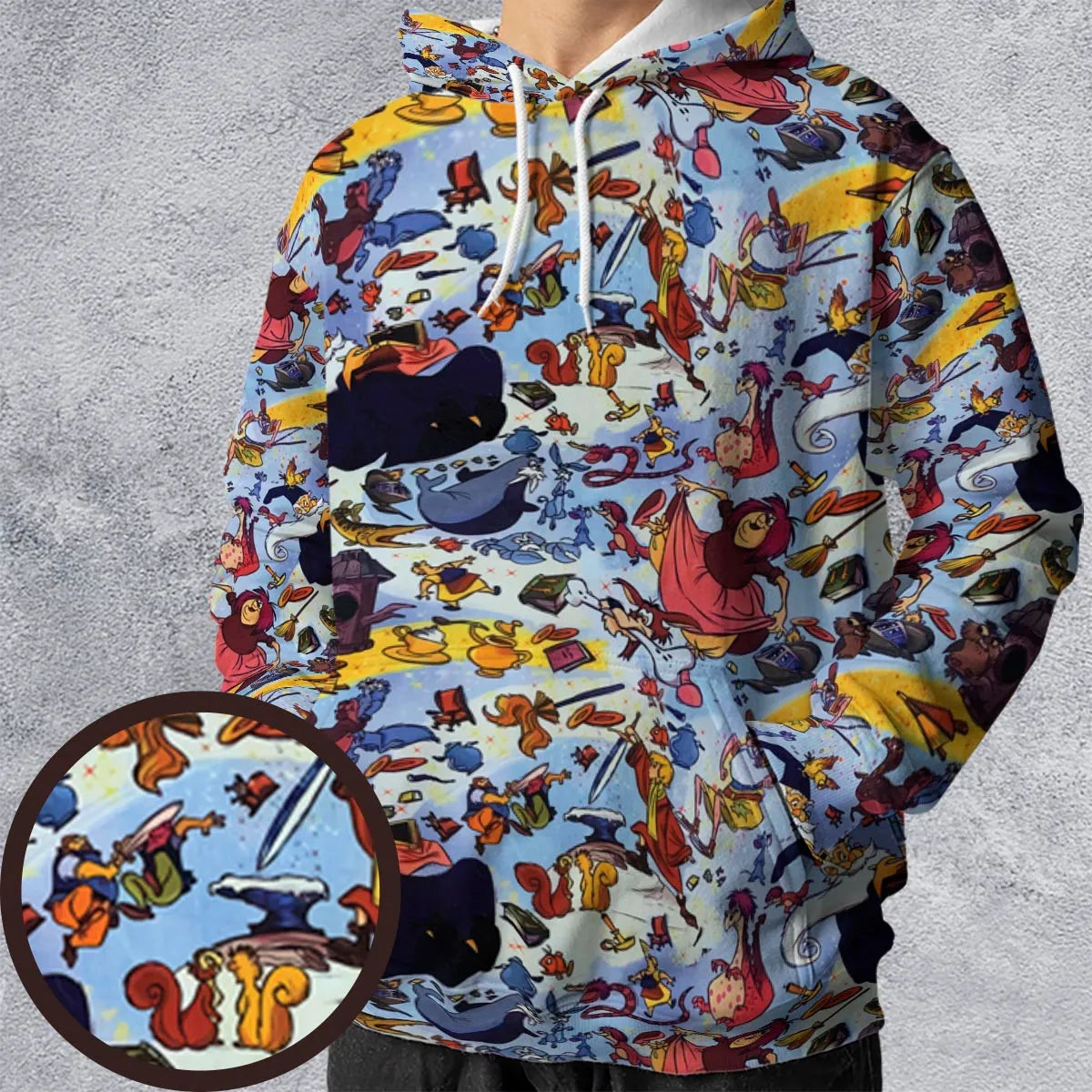 King Arthur Sword And The Stone All-over Print Hoodie