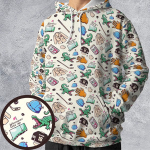Happy Gilmore Pattern All-over Print Hoodie
