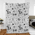 Buffy The Vampire Slayer Pattern Fleece Blanket