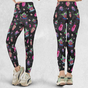 Space Horror Movie Killer Klowns Outer Legging